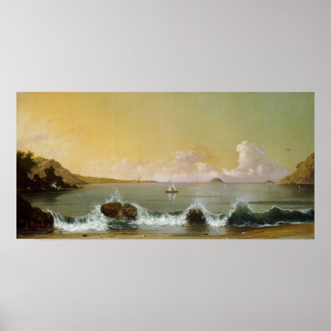 Póster Heade - Bahía de Río de Janeiro 1864 (Frente)