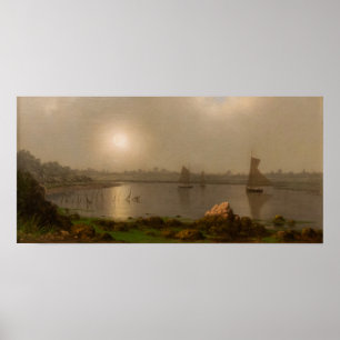 Póster Heade - Barcos En Un Río