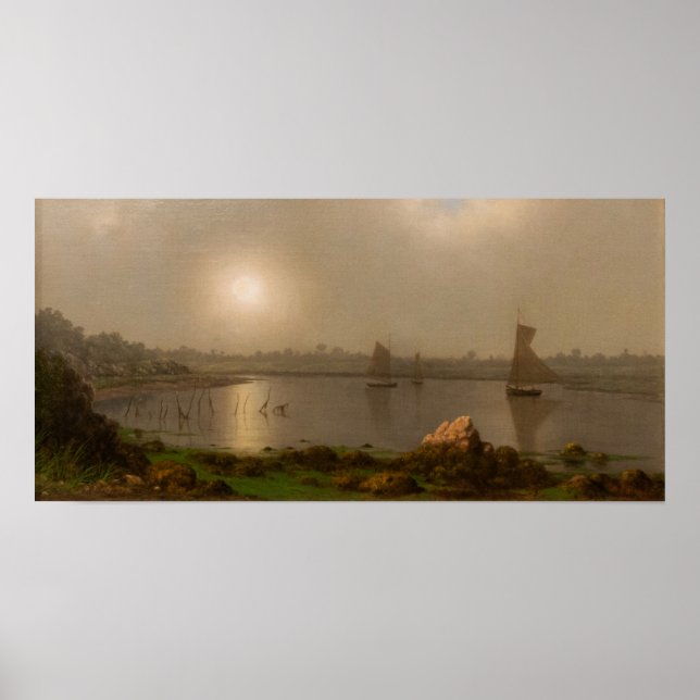 Póster Heade - Barcos En Un Río (Frente)