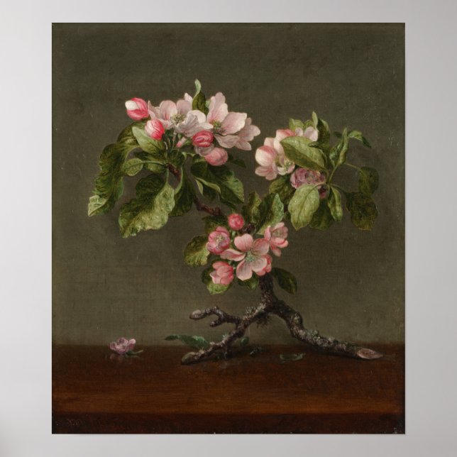 Póster Heade - Flores de Manzano (Frente)
