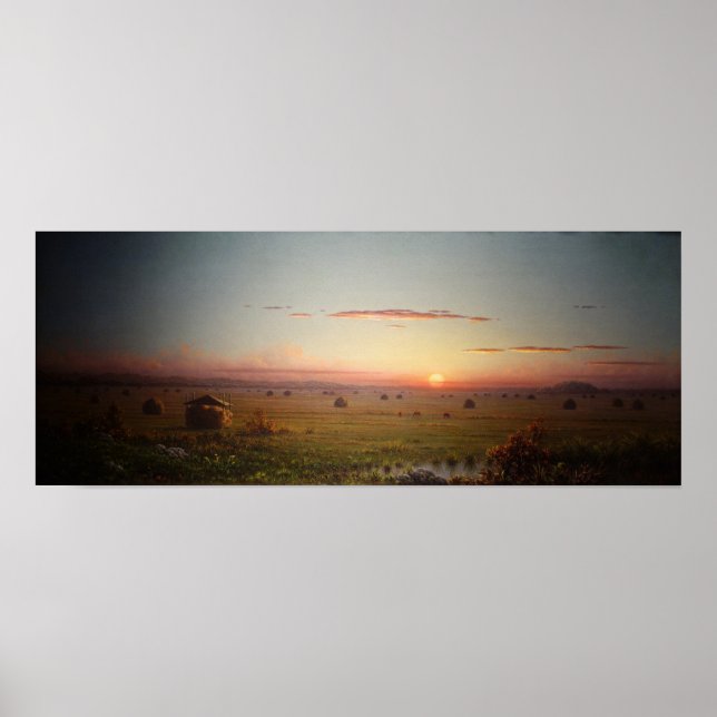 Póster Heade - Marismas de Ipswich 1867 (Frente)