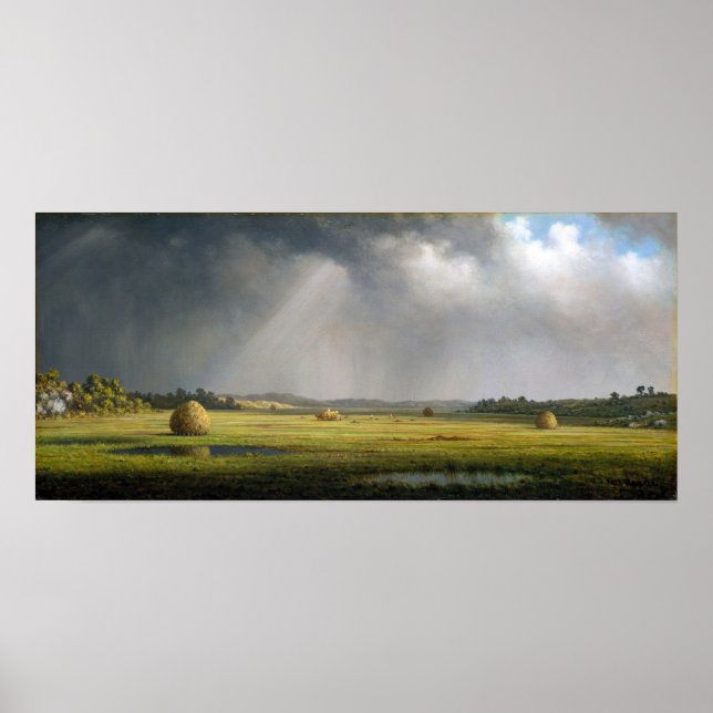 Póster Heade - Marismas de Newburyport (Frente)