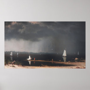 Póster Heade - Thunderstorm On Narragansett Bay