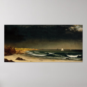 Póster Heade - Tormenta que se acerca, Playa cerca de New