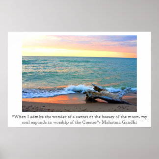 Póster Headlands Sunset