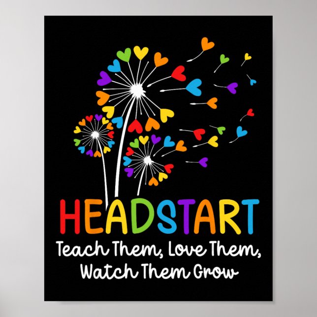 Póster Headstart Teacher Early Childhood Educator  (Frente)