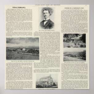 Póster Healdsburg, California