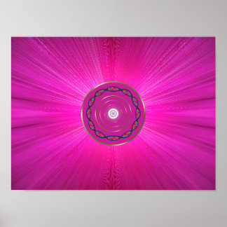 Póster Healing charisma manifestation love art design for