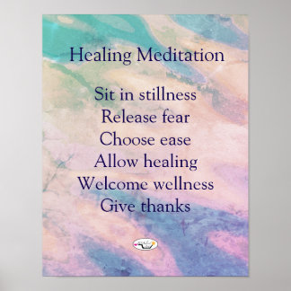 Póster Healing Meditation Print