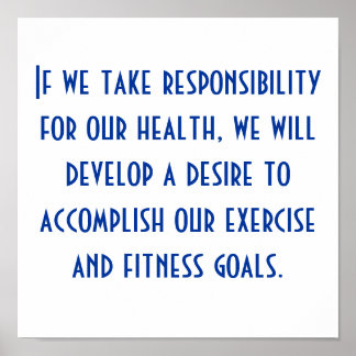 Póster Health and Exercise Motivation