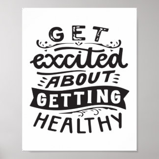 Póster Health Quotes, Gym & Fitness Quotes, Digital Print