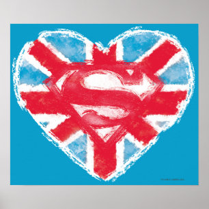 Póster Heart British S-Shield