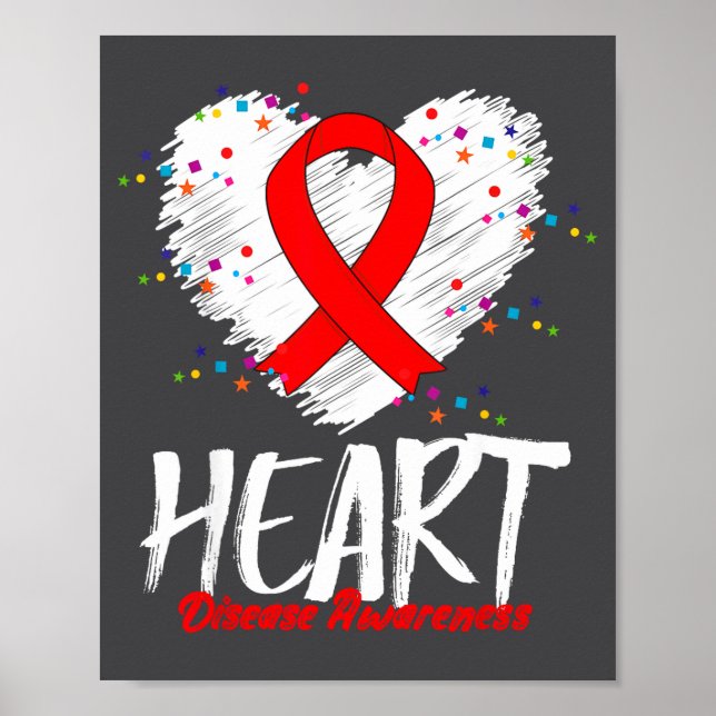 Póster Heart Disease Awareness  (Frente)