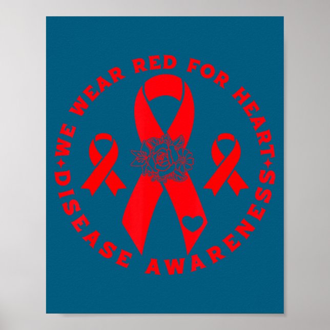 Póster Heart Disease Awareness  (Frente)