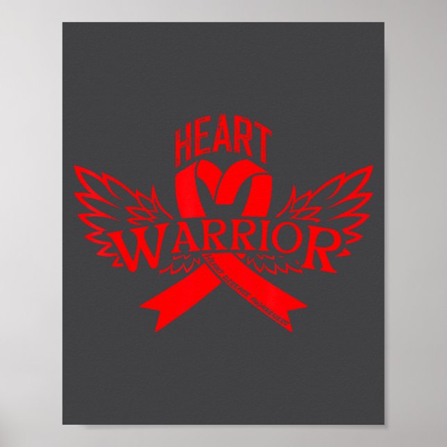 Póster Heart Disease Awareness  (Frente)