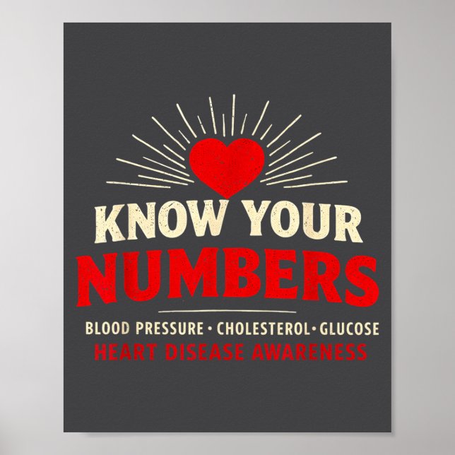 Póster Heart Disease Awareness Go Red In February Health  (Frente)