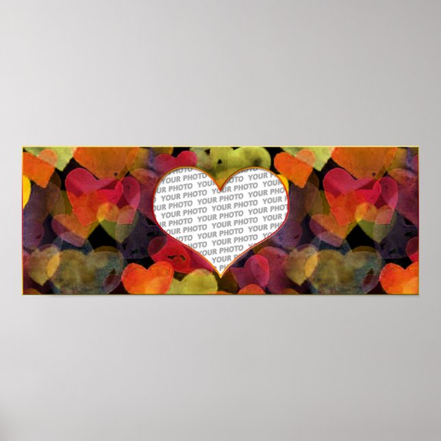 Póster Heart Frames 1 + your photo (Frente)
