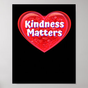Póster Heart Kindness S - Funny Valentines Rótulos Pegati