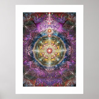 Póster Heart Mandala