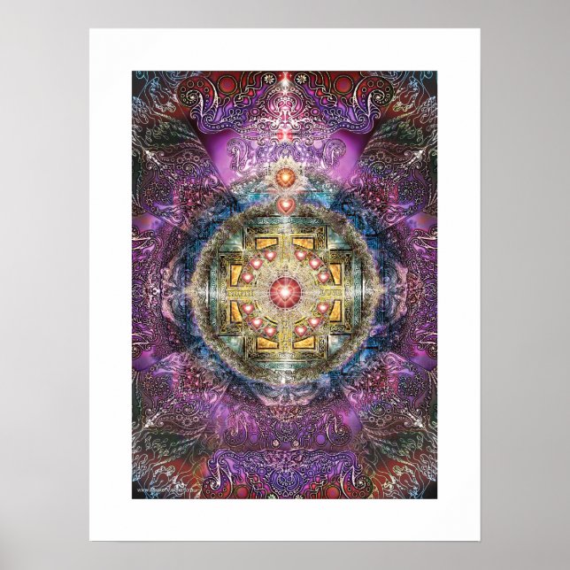Póster Heart Mandala (Frente)