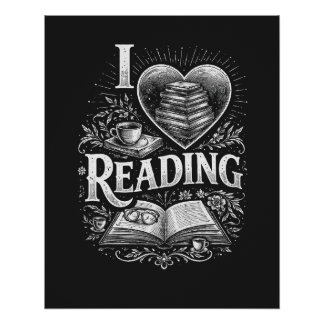 Póster Heart of a Book Lover