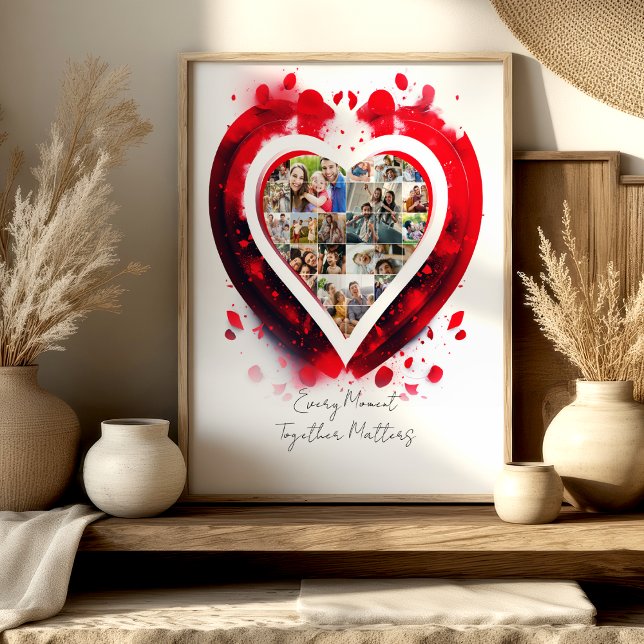 Póster Heart Shaped Family Photo Collage (Subido por el creador)