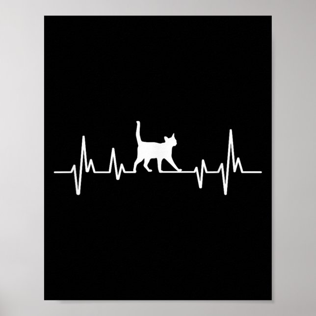 Póster Heartbeat Cat  (Frente)