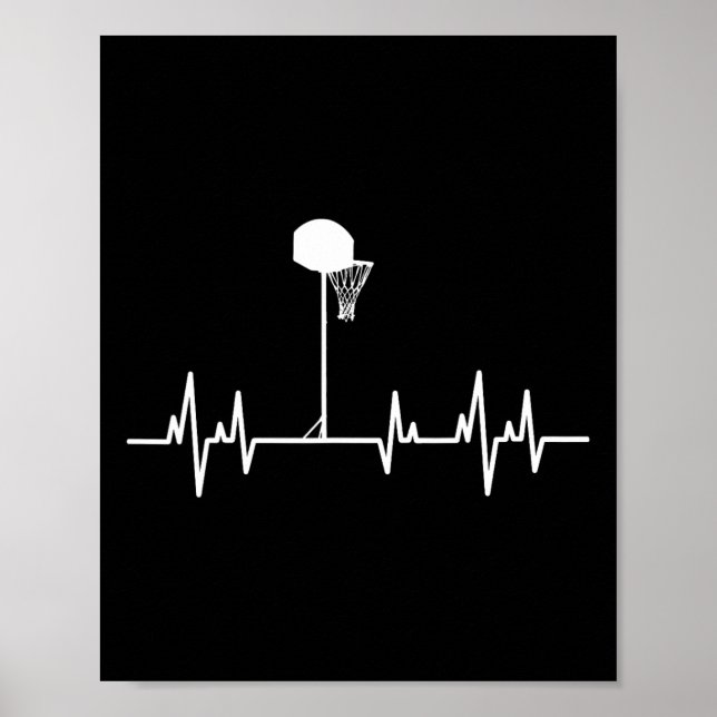 Póster Heartbeat de baloncesto 1 (Frente)