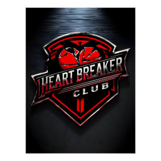 Póster Heartbreaker Club Art Print – Modern Metallic Wall
