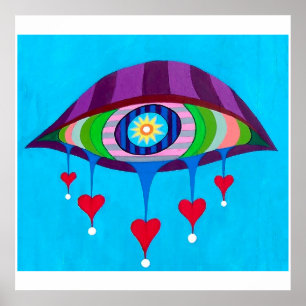 Póster Hearts For Hanging On