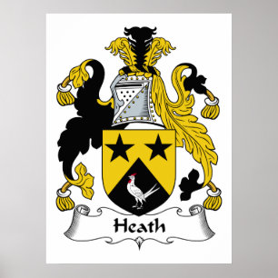 Póster Heath Family Crest