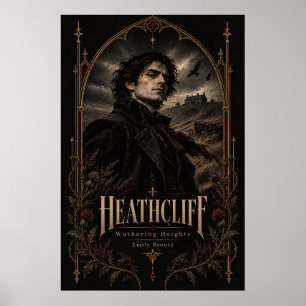 Póster Heathcliff – Cumbres Borrascosas Gótico