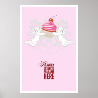 Póster Heavenly Desserts Bakery Poster
