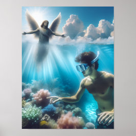 Póster Heavenly dive