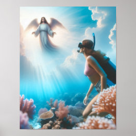 Póster Heavenly snorkel