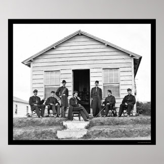 Póster Heavy Artillery Officers at Fort Totten, DC 1865