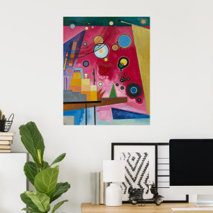 Póster Heavy Red Kandinsky