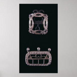 Póster Hebillas de plata, inglés, finales del siglo XVIII