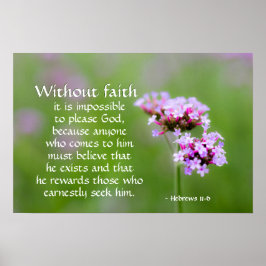 Póster Hebreos 11:6 Recompensa a los que lo buscan, Bibli
