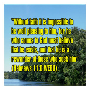 Póster Hebreos 11:6 WEBU