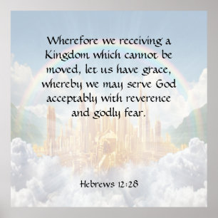 Póster Hebreos 12:28