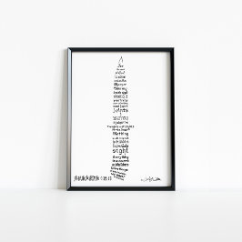 Póster Hebreos 4 12 13 Versículo De La Biblia Caligrafía