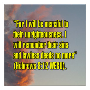 Póster Hebreos 8:12 WEBU