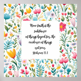 Póster Hebrews 11:1 Poster