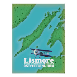 Póster Hébridas Interiores de Escocia, Lismore.