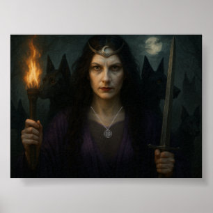 Póster Hecate, diosa de la encrucijada