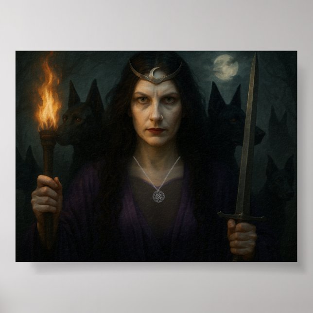 Póster Hecate, diosa de la encrucijada (Frente)