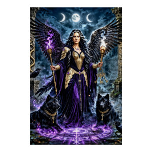 Póster Hécate: Diosa de la Magia y las Encrucijadas
