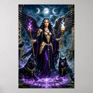 Póster Hécate: Diosa de la Magia y las Encrucijadas