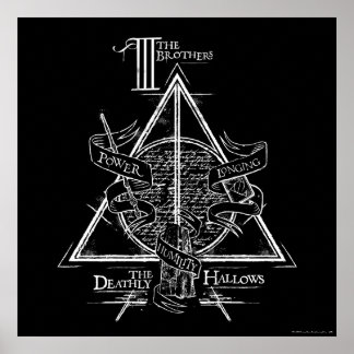 Póster Hechizo de Harry Potter | Gráfico de las RELIQUIAS